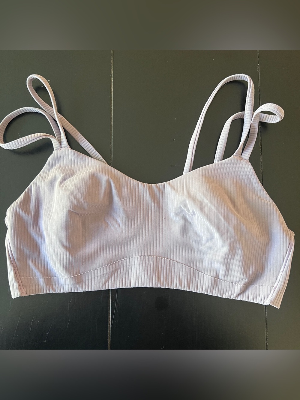 Like a Cloud Lululemon Size 6 Women’s Ribbed Bra - Light Lavender